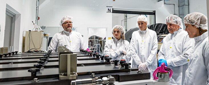 Charles Simonyi tours Rubin Observatory